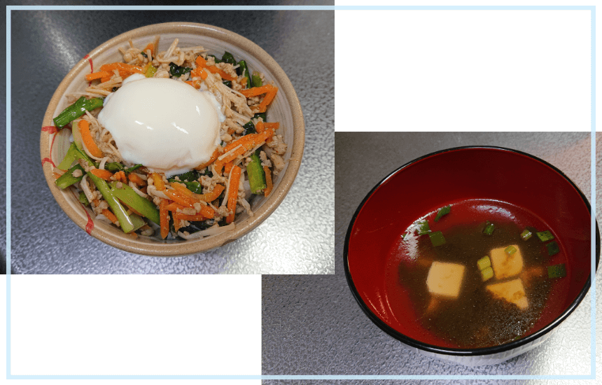 キットオイシックスのビビンバと韓国風スープ